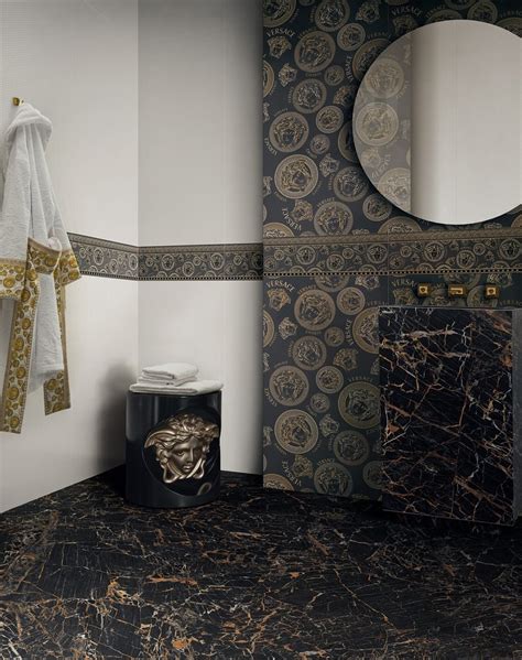 piastrelle versace medusa|versace ceramics bathroom.